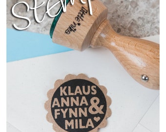 Stempel FAMILIE mit allen Namen