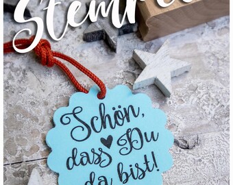 Stempel schön, dass Du da bist NOVA