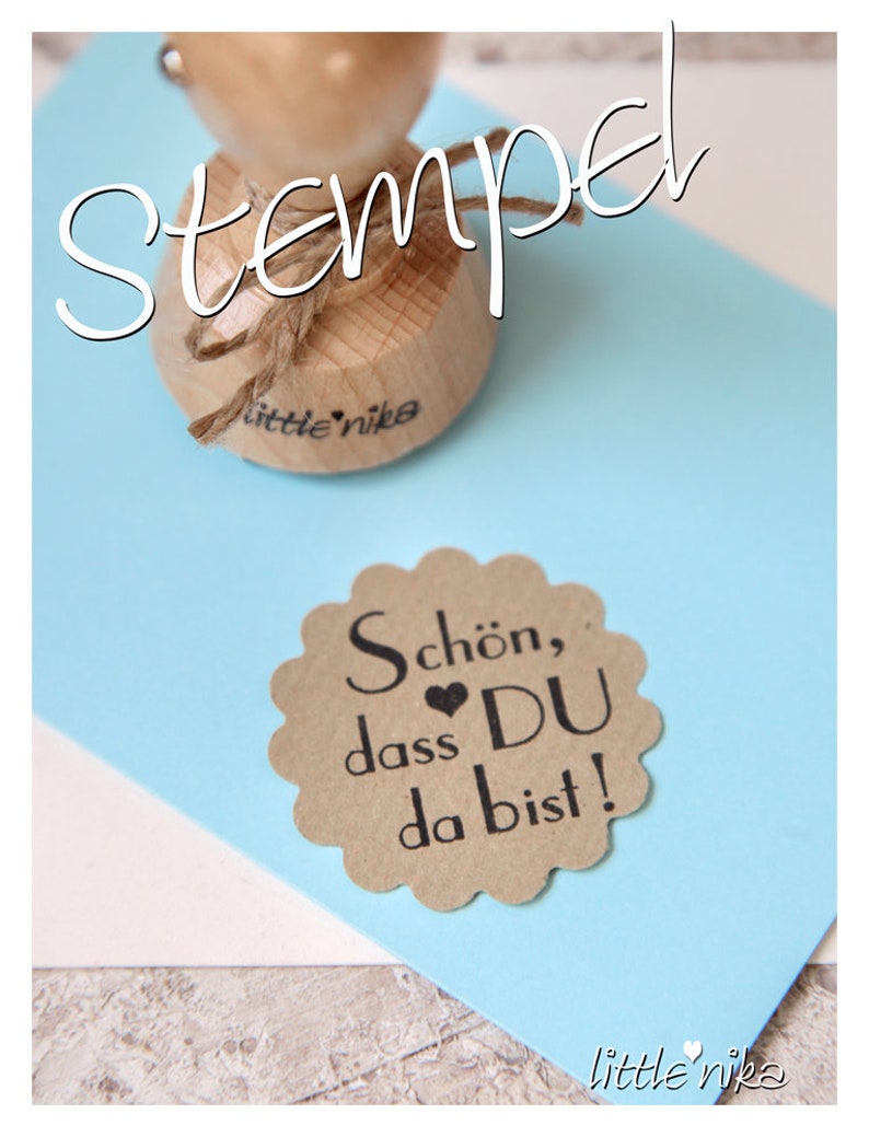 Stempel schön, dass DU da bist modern Bild 1