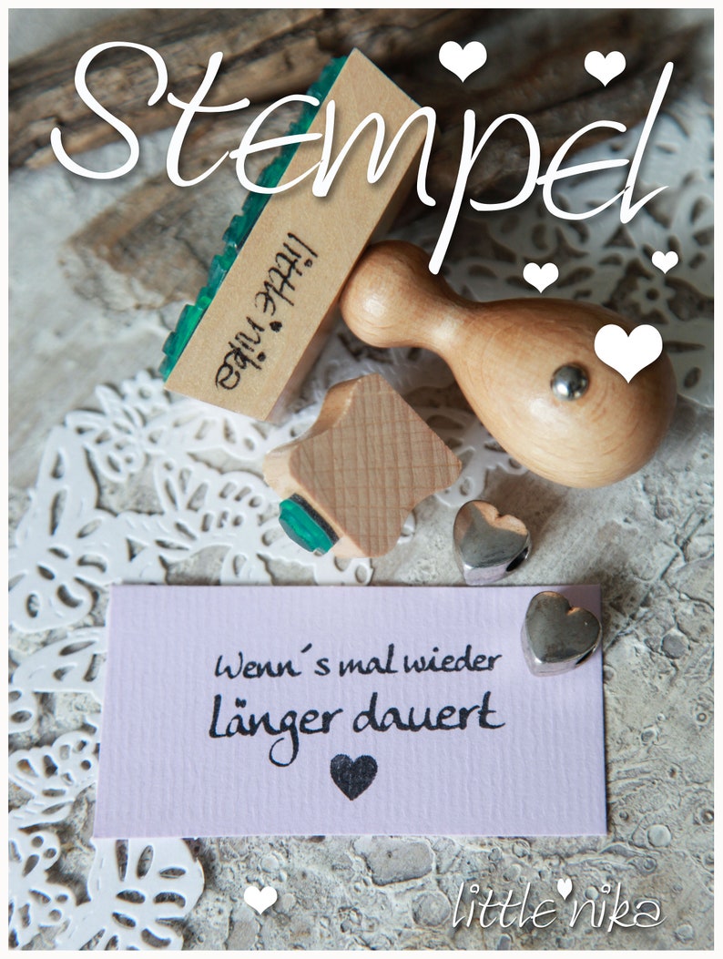 Stempel Hochzeit Wenns mal wieder INK Set Bild 1