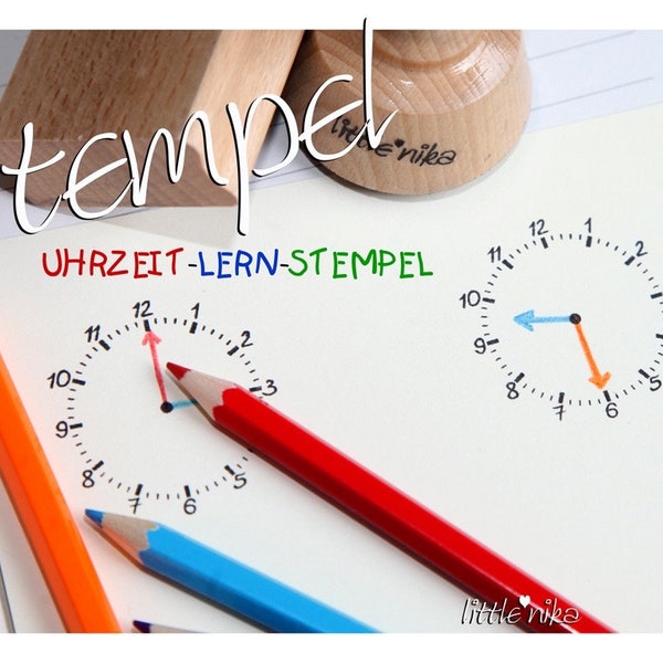 Stempel Schule  UHRZEIT LERNEN