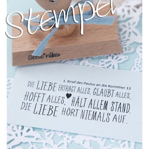 Stempel Hochzeit DIE LIEBE XXL image 1