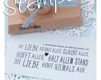 Stempel Hochzeit  DIE LIEBE    XXL