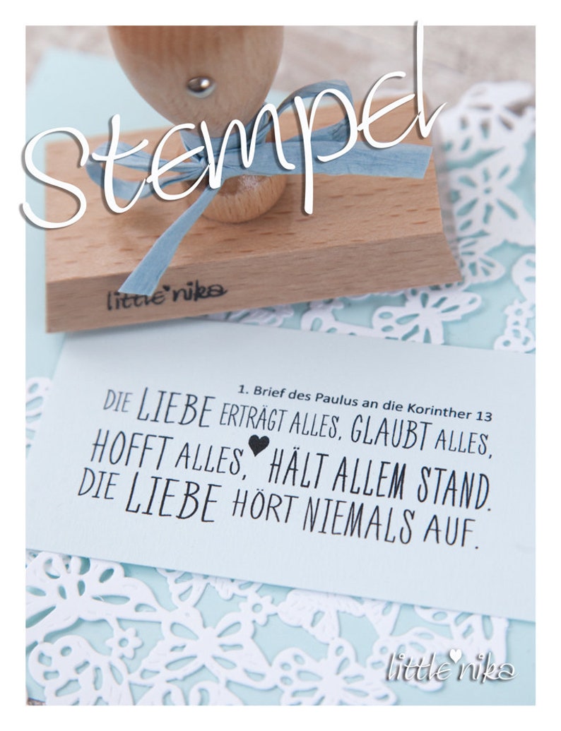 Stempel Hochzeit DIE LIEBE XXL image 1