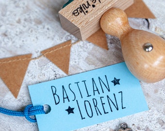 Stempel Kind Name STERN personalisiert * Einschulung * Schulanfang Namensstempel