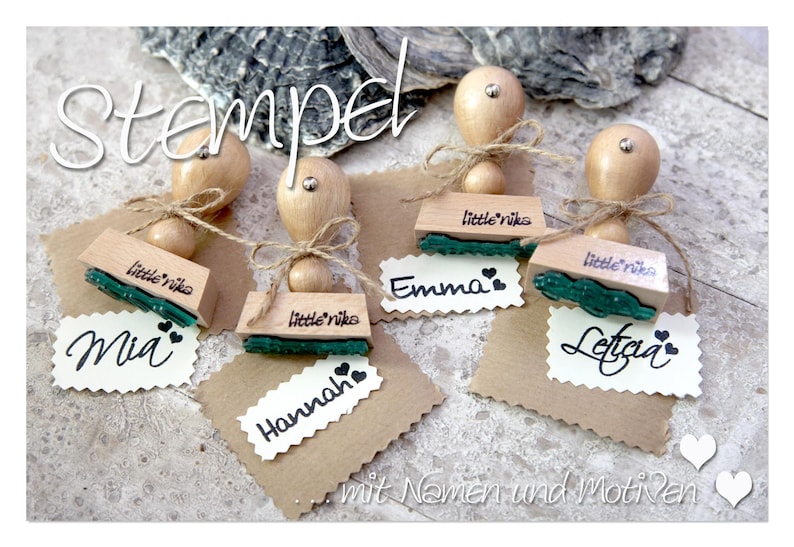 Stempel Kinder Name Herz image 2