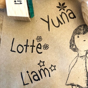 Stempel Kinder Name Herz