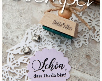 Stempel  Schön, dass Du da bist  SWEET   Hochzeit Hochzeitsstempel