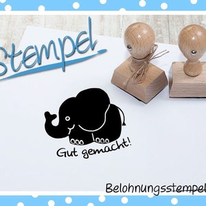 Stempel Schule - Belohnung Elefant