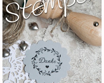 Stempel Hochzeit DANKE LOVE