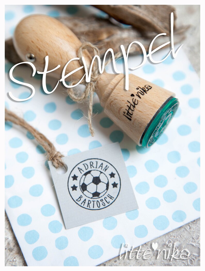 Stempel Kind Name Fußball Bild 1