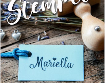 Stempel  Kind Name * Einschulung * Schulanfang mit Herz