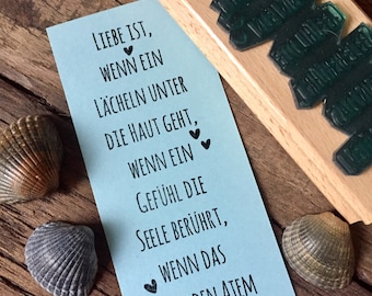 Stempel Hochzeit   Liebe & Glück   Xl Serie Hip Hochzeitsspruch / Trauspruch / Spruch / personalisiert