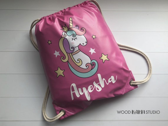 Hand Bag Great Christmas Gift Rainbow Unicorn Bag Personalised Small Sholder