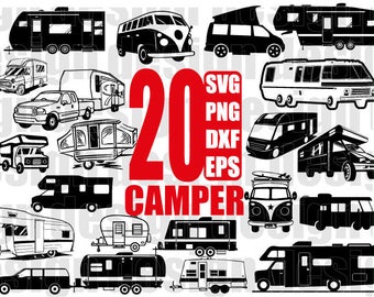 Camper clipart | Etsy