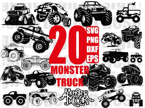 MONSTER TRUCK SVG truck svg off road svg jeep svg ford | Etsy