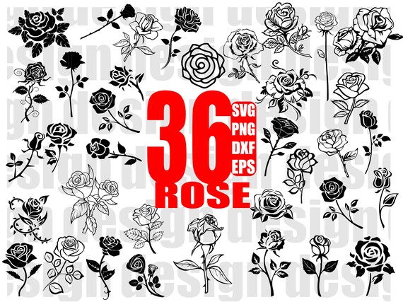 Download Clip Art Rose Silhouette Monogram Cut File Rose Svg Valentine Svg Roses Svg Valentines Rose Flower Svg Iron On Floral Svg Rose Stencil Art Collectibles