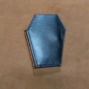 Cartera de ataúd, Cartera gótica, Cartera de vampiro, Cartera de cuero, Cartera plegable, Portafolio de cuero, Clutch, Mujer, Hombre, Cartera, Nosferatu
