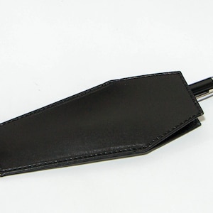 Astuccio bara, astuccio vampiro, portamatite in pelle bara, astuccio, astuccio bara, nero