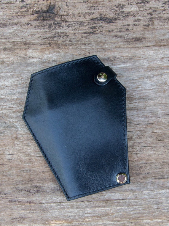 Gift Money Billfold Gothic Unisex Wallet Black Coffin ID Card Holder!