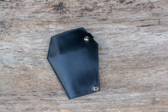 Coffin Card Holder Coffin Wallet Leather Money Clip Wallet Etsy - image 0