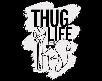 Thug Life | Unisex T-shirt met korte mouwen