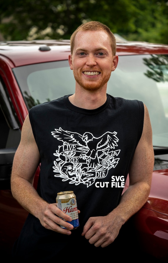 Live Free or Die Eagle T-shirt or Vinyl Truck Decal SVG Cut File Cricut