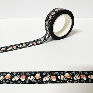 Cinta washi de invierno, Bullet Journal, Planificador, Cinta washi de copos de nieve, Cinta washi de guantes, Planificador de invierno, Cinta washi de Navidad, Cinta washi de ropa de invierno