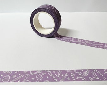 Easter Washi Tape: Purple Spring Planner Accessories