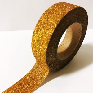 328 Yards Holographic Gold Tape, Sparkle Metallic Gold Graphic Tape Tear  Resistant Gold Washi Tape Adhesive Glitter Tape Gold Foil Tape For Wall  Decor