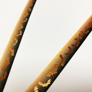 Fledermäuse Washi Tape, Fledermäuse Washi, Halloween Washi Tape, Orange Fledermaus Folie Washi, Halloween Dekor, Gruseliges Washi, Bullet Journal, Planer Scrapbook