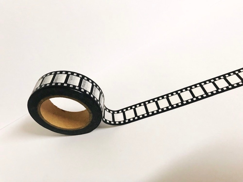Film Reel Washi Tape Film Roll Washi Movie Night Washi Tape Etsy