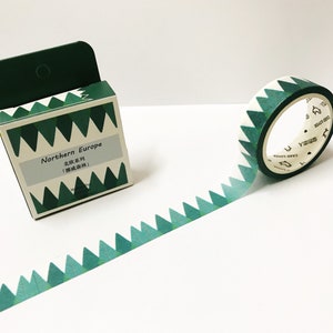 Cinta washi de árbol verde, cinta washi de árbol simple, cinta washi de naturaleza, cinta washi de árbol escandinavo, accesorios de agenda, cinta washi linda, suministros de Bujo