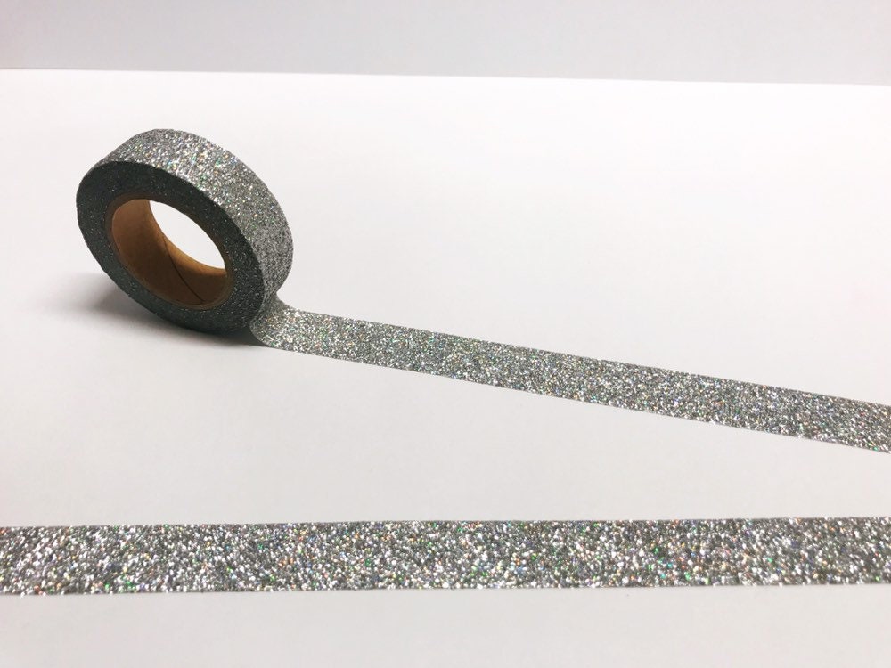 25m, 50m Gold Foil Washi Tapes Laser Colors Glitter Slim Decorative  Adhesive Masking Tapes for Scrapbooking Diy Decorations Color: 3.5cm