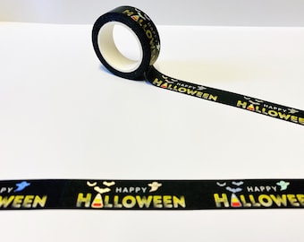 Halloween Washi Tape: Candy Corn & Silver Highlights