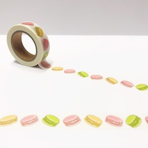 Cinta washi de macarrones, washi para cocinar, washi para pasteles, accesorios para planificadores, decoración para bullet journal, washi para hornear, planificación de eventos, libro de recetas