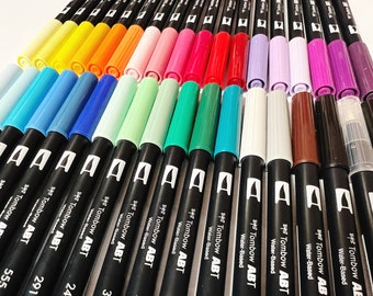 Tombow Duel Brush Pens, Tombow Pens, Bullet Journal Accessories, Planner Supplies, Scrapbook Pens, Art Supplies, Art Pens, Stationery Lovers