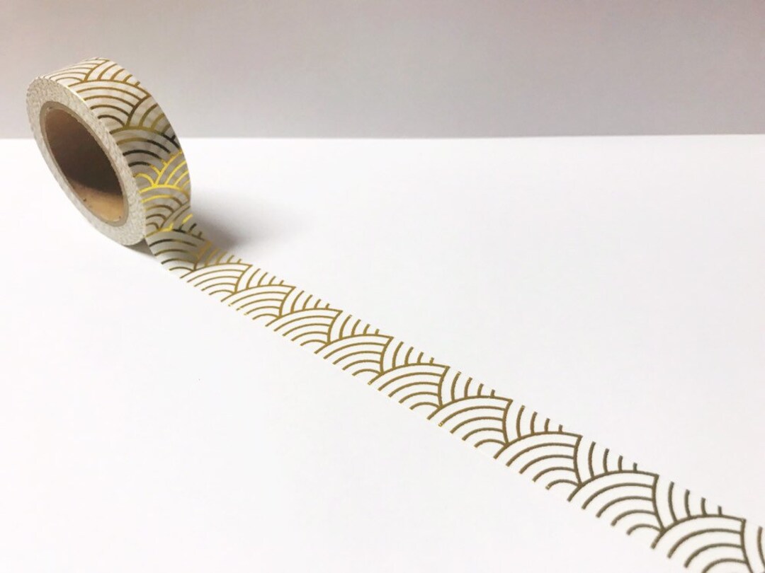Ocean Wave Washi Tape Sea Washi Tape Nautical Washi Gold - Etsy