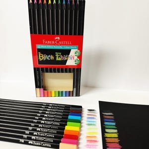Faber Castell Black Edition Colouring Pencils - Set of 12