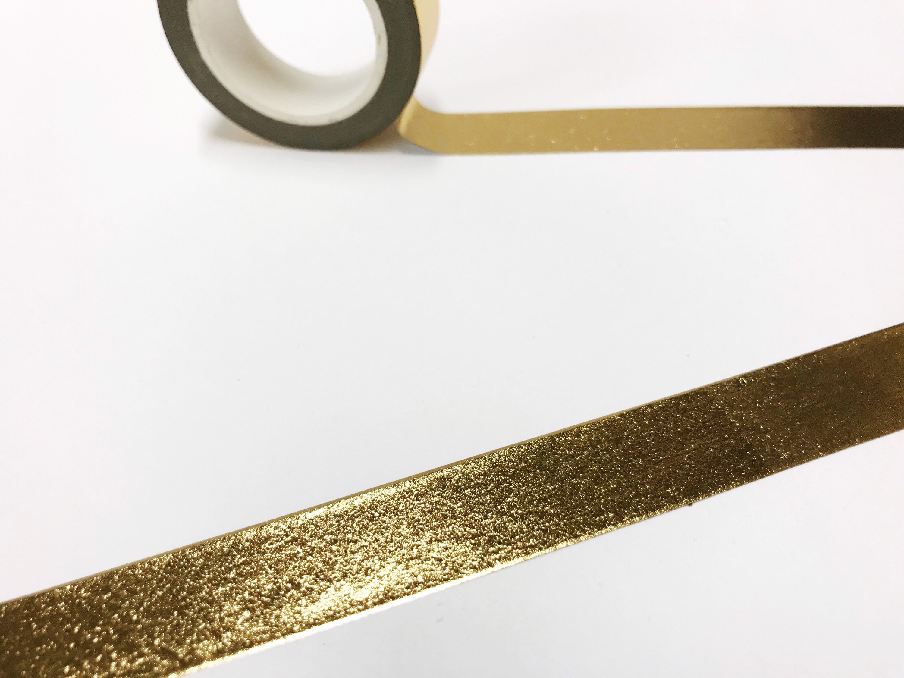 Light Gold Washi Tape, 15mm Gold Shiny Tape, Wrapping Tape