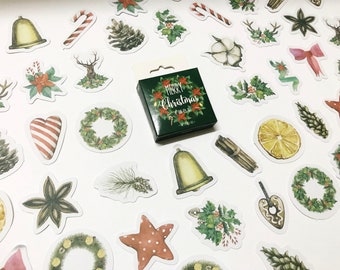 Scandi Christmas Stickers: Planner, Journal, Scrapbook - 40pc