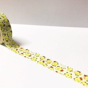 Cinta washi de pollo, papelería de pollo, cinta washi de gallina, regalos de pollo, calcomanías de pollo, planificador de huevos, amante de las gallinas, cinta washi de huevo