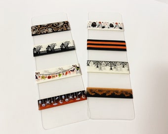 Halloween Washi Tape Sample: 4 Designs, 1-Meter Length