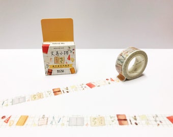 Journal Washi Tape, Stationery Lovers Washi, Kawaii Washi, Scrapbook Penpal Washi, Planner Accessories, Bullet Journal Stickers
