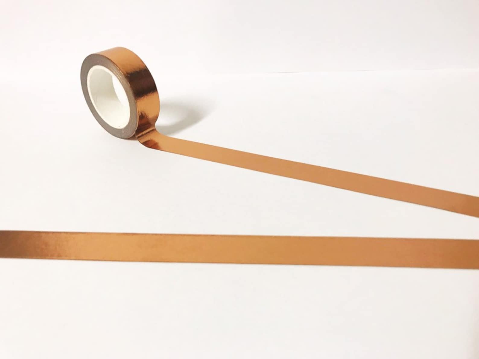 Copper Washi Tape Shiny Washi Tape Copper Foil Washi Tape Etsy