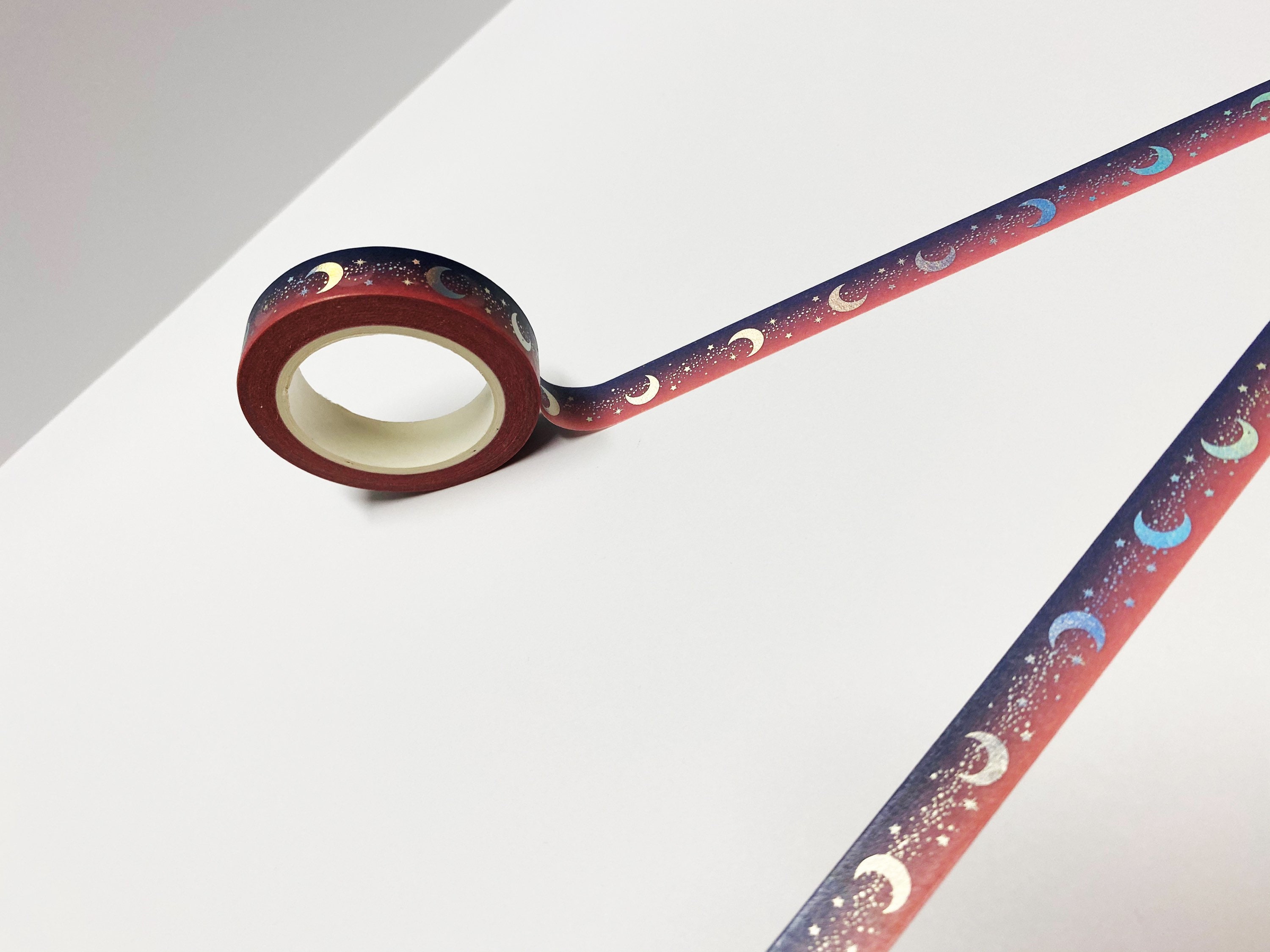 Moon Washi Tape Moon Phase Thin Washi Space Washi Moon 10mm - Etsy