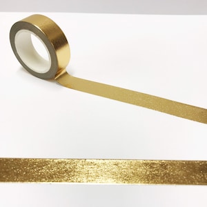 1X 15mm*10m Gold Foil Washi Tape Silver/Gold/Bronze/Rose/Green