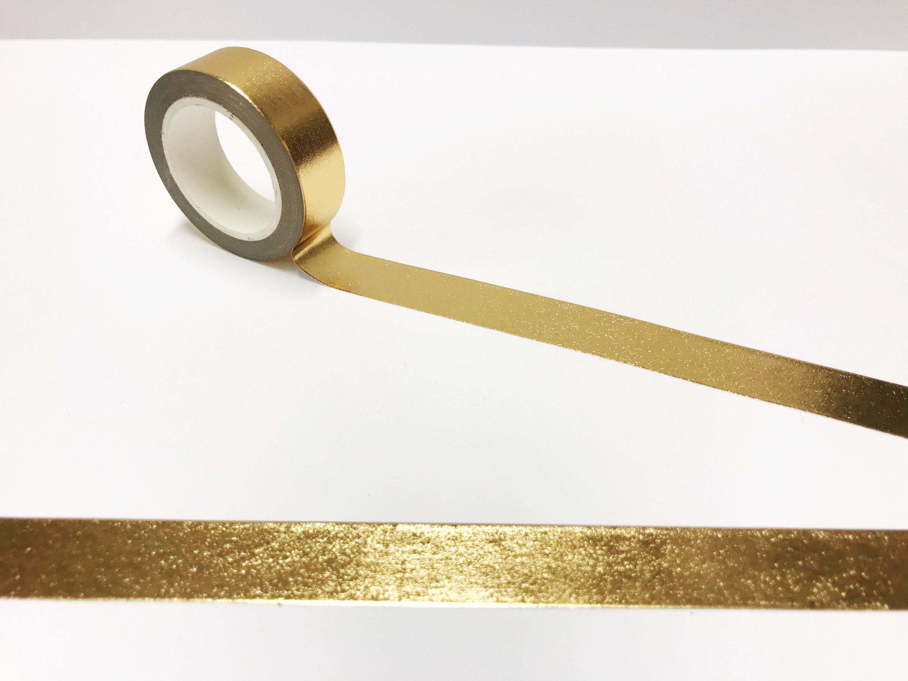 Light Gold Washi Tape, 15mm Gold Shiny Tape, Wrapping Tape, Metallic Gold  Masking Tape, Bullet Journal, Planner, Solid Gold Colour Washi 