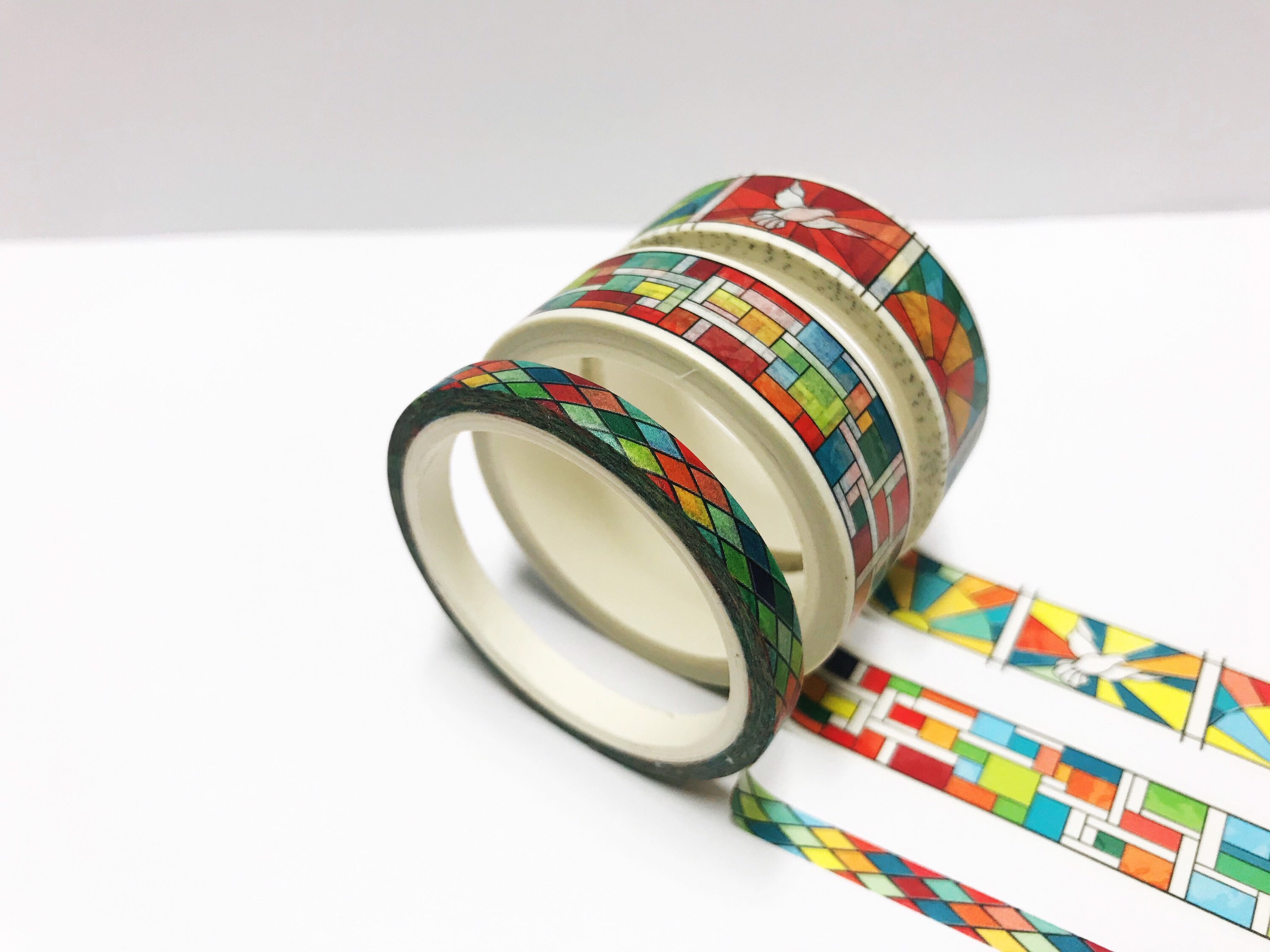 Stained Glass Washi Tape Christian Washi Tape Set Faith Etsy