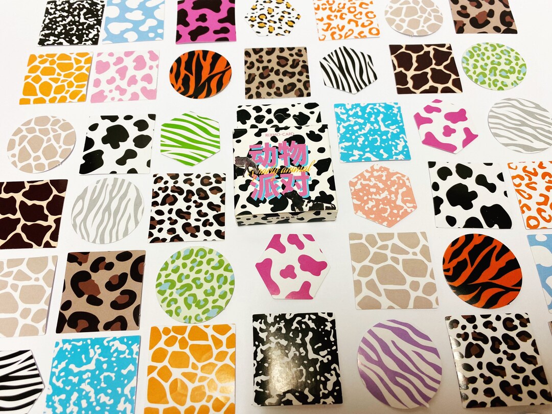 Animal Print Stickers, Animal Print Stationery, Fashion Stickers